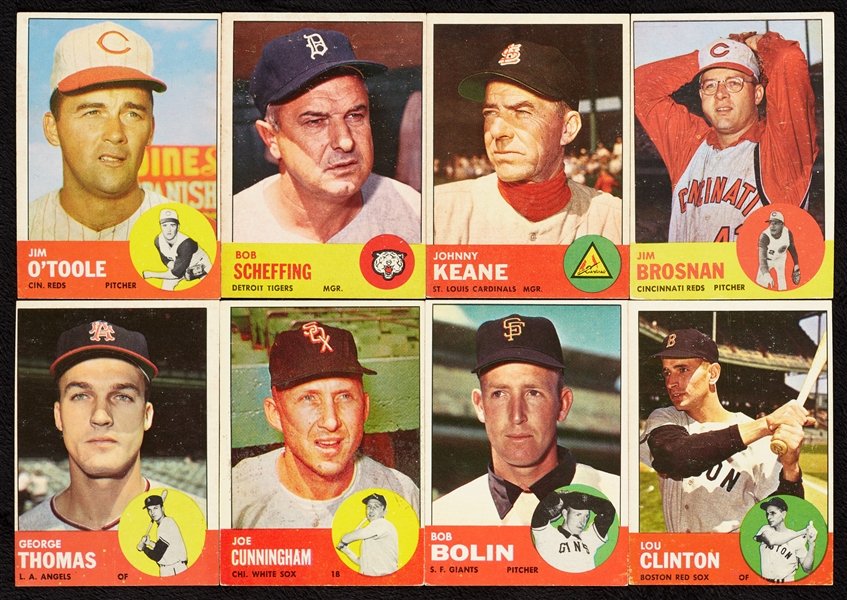 Massive Group of 1963 Topps Baseball, 20 High Nos., Many Specials (2,800)