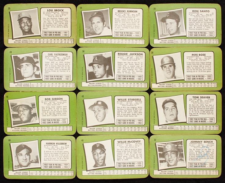 1971 Topps Baseball Supers Near Set With Extras (99)