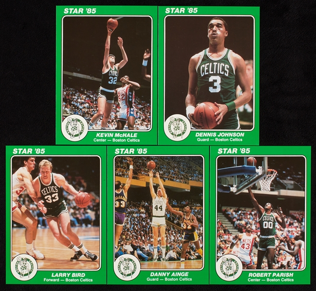 1985 Star Co. Team Supers 5x7 Boston Celtics Team Sets (2)