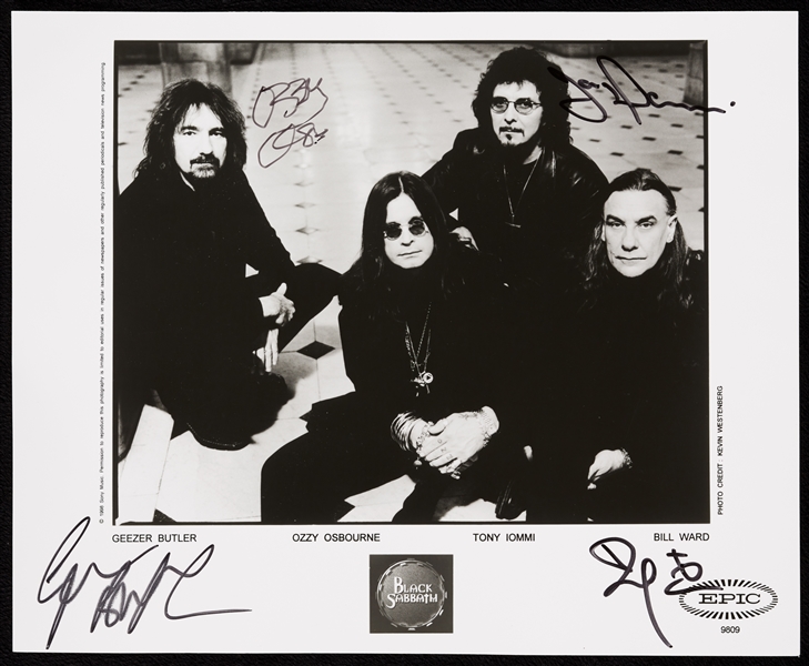 Black Sabbath Group-Signed 8x10 Photo (BAS)