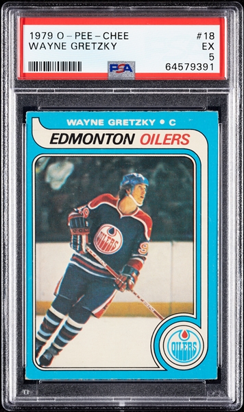1979 O-Pee-Chee Hockey Complete Set, PSA 5 Gretzky (396)