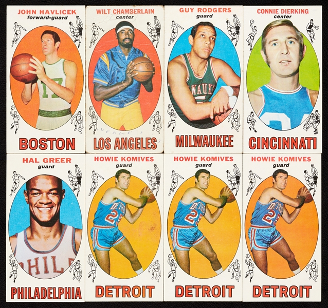 1969 Topps Basketball Group With HOFers (11)