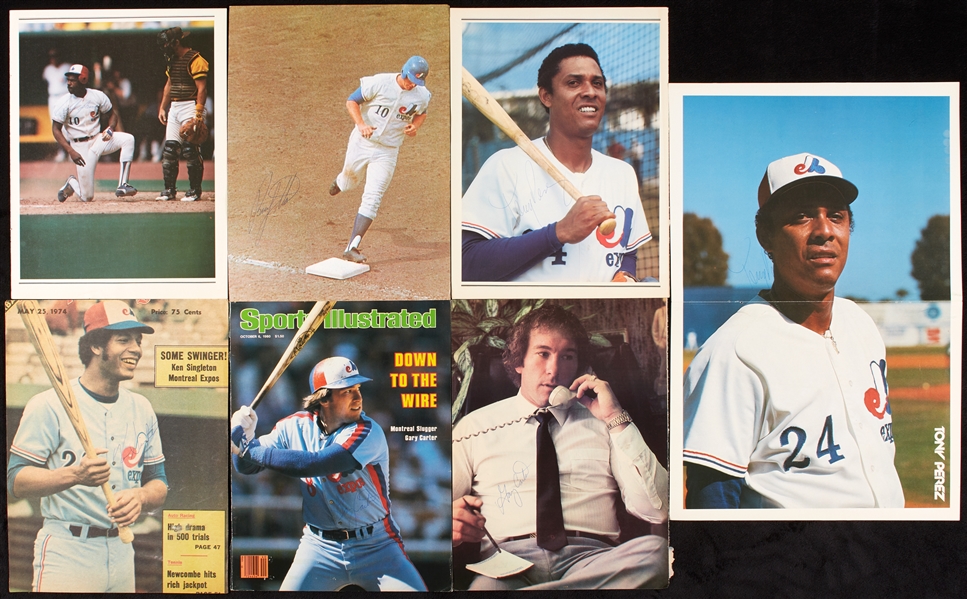 Montreal Expos Signed Color Magazine Photos (29)