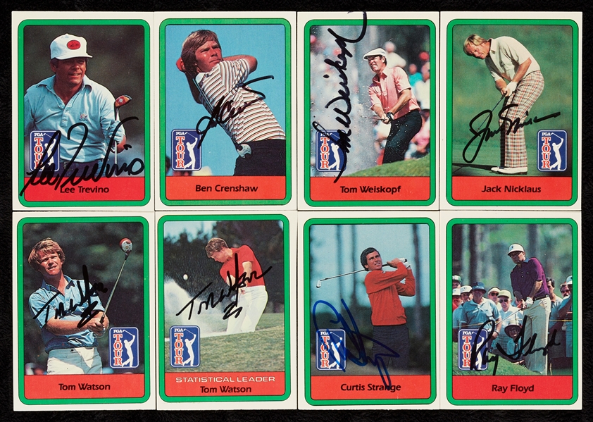 1982 Donruss Golf Complete Set (66) With 62 Signed