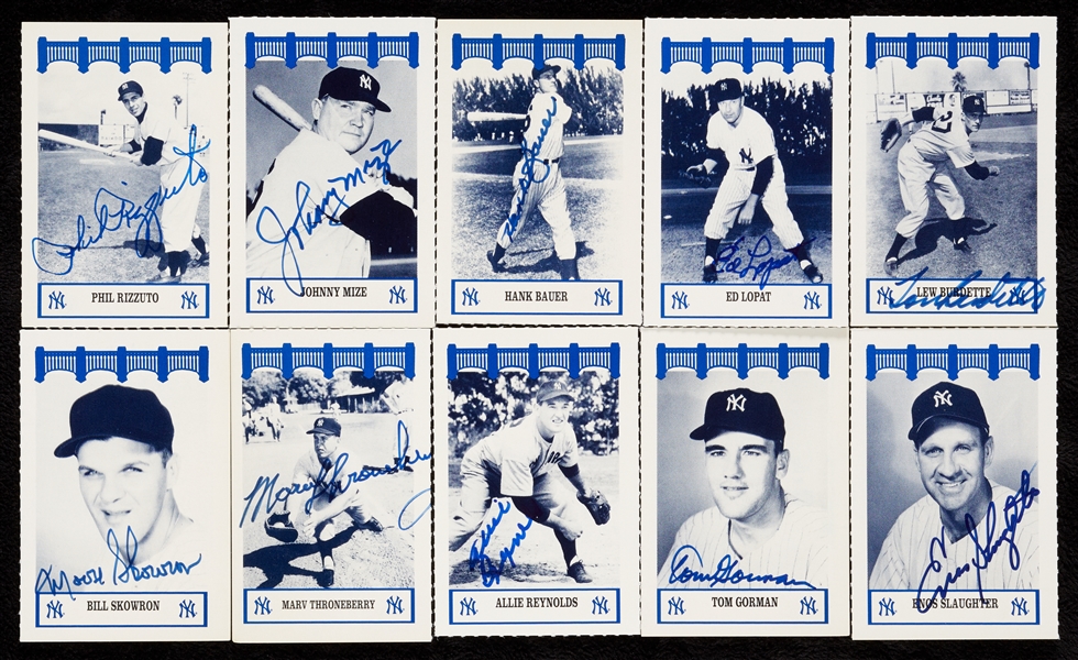 Yankees Wiz “The 50s” Complete Set (128) With 76 Signed