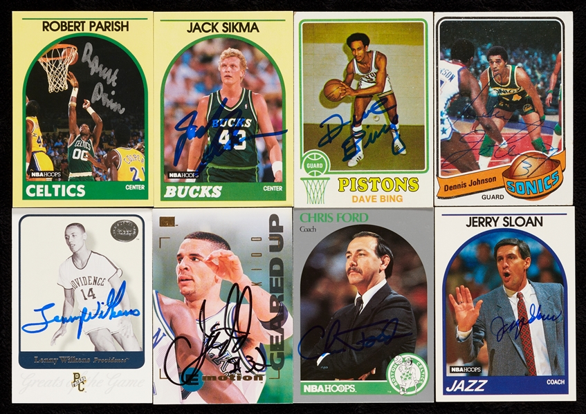 Basketball Card Signed Group with HOFers (60)