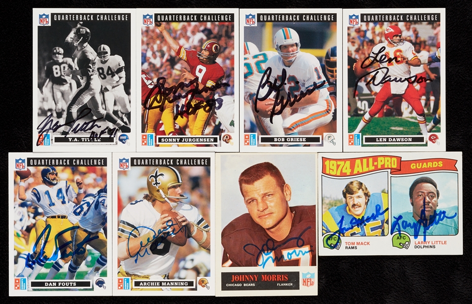 Football Card Signed Group with HOFers (42)