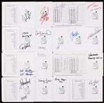 Masters Winners & Runner-Ups Signed Scorecards (17)