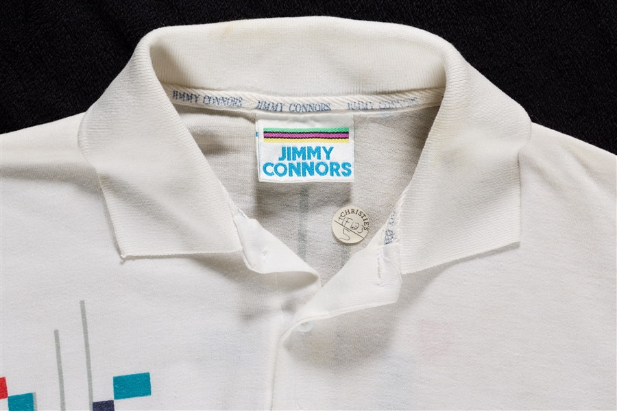 Jimmy Connors 1991 & 1992 US Open Worn & Signed Tennis Shirt with Signed Letter (2)