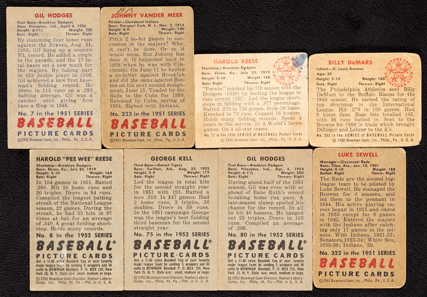 1950-52 Bowman Baseball, Five HOFers (45)