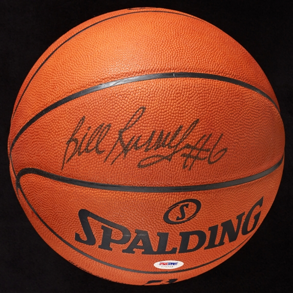 Bill Russell Signed Spalding NBA Game Basketball (PSA/DNA)