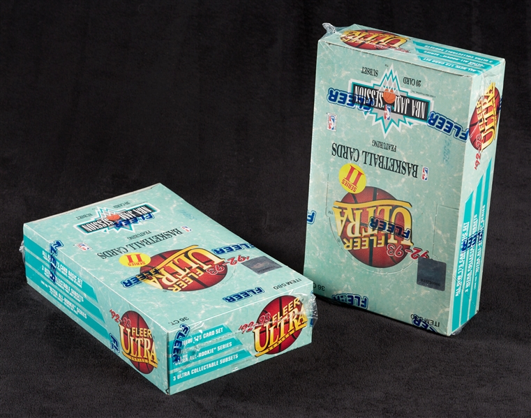 1992-92 Fleer Ultra Series 2 Basketball Wax Boxes Pair (2)