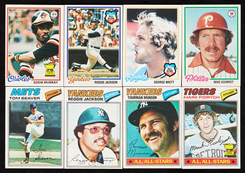1977 and 1978 Topps Baseball Complete Sets, 1978 Ryan – PSA 7 (2)