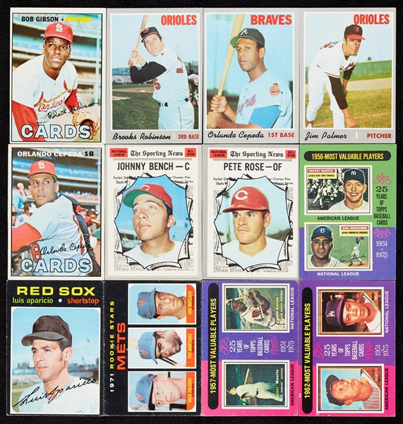 1967-75 Topps Baseball HOFers and Stars Group (90)