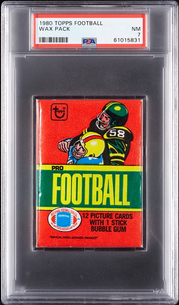 1980 Topps Football Wax Pack (Graded PSA 7)