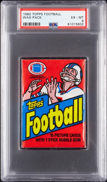 1982 Topps Football Wax Pack (Graded PSA 6)