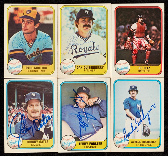 Signed 1981 Fleer Baseball Group (175+)