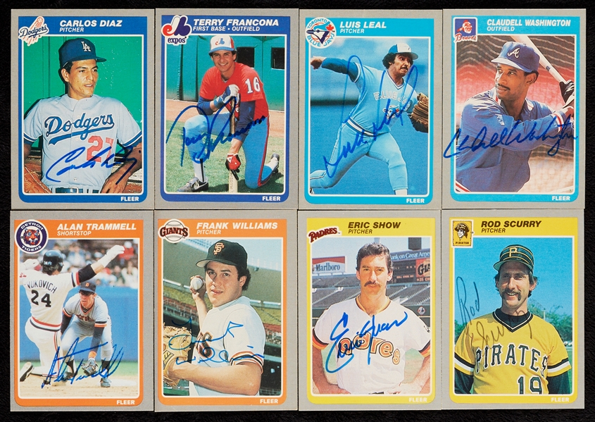 Signed 1985 Fleer Baseball Group (235+)