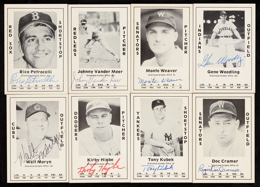 Signed 1979 Diamond Greats Baseball Group (110+)