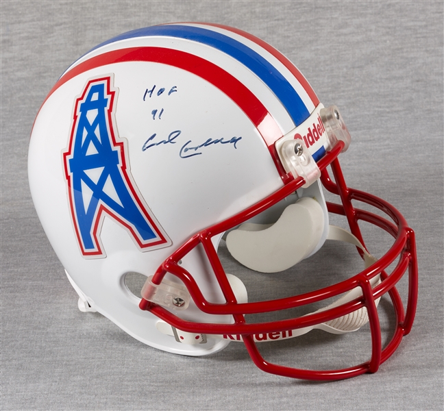 Earl Campbell Signed Full-Size Oilers Helmet
