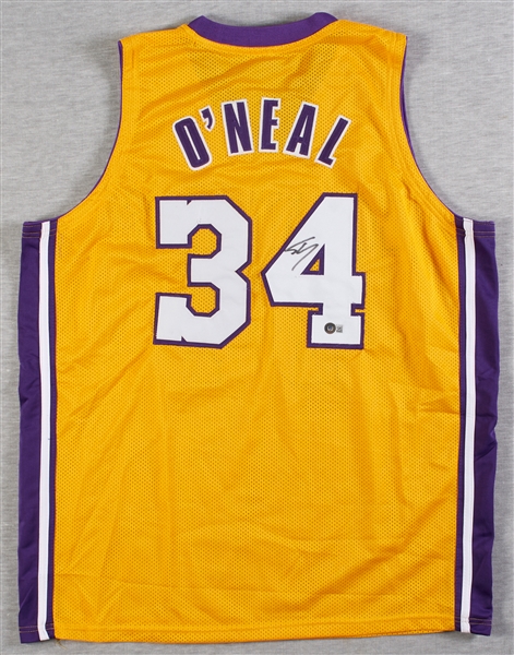 Shaquille O'Neal Signed Magic & Lakers Jerseys Pair (2) (BAS)