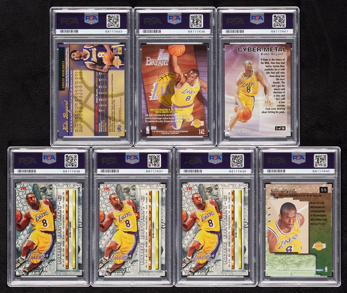 Kobe Bryant PSA-Graded RC Group with Cyber Metal (7)