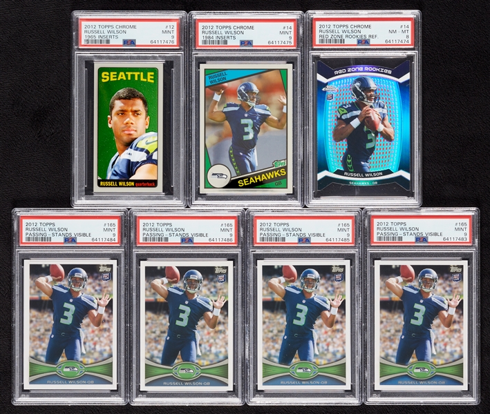 Russell Wilson PSA-Graded RC Group (7)