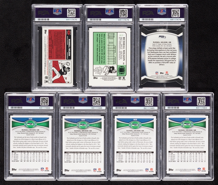 Russell Wilson PSA-Graded RC Group (7)