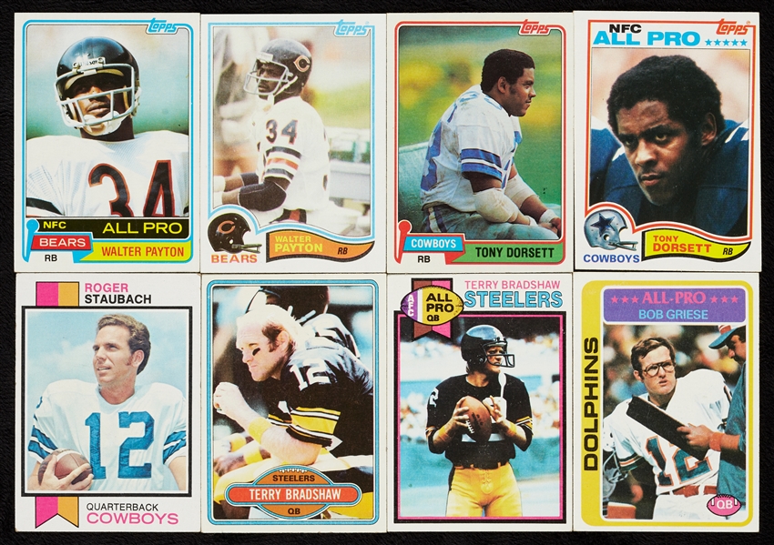 1968-81 Topps Football Hall of Famers Group, 45 HOFers (105)