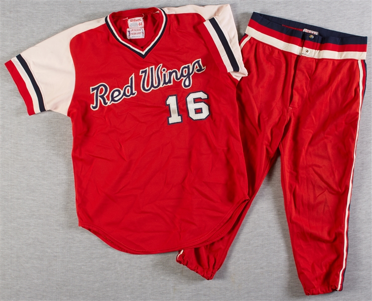 1978 Gary Roenicke Rochester Red Wings Game-Worn Knit Pullover and Pants