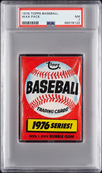 1976 Topps Baseball Wax Pack (Graded PSA 7)