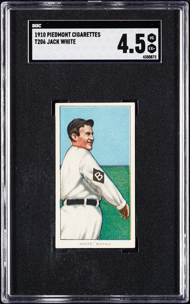 1909-11 T206 Jack White SGC 4.5
