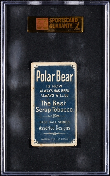 1909-11 T206 Jimmy Collins (Polar Bear Back) SGC 1.5