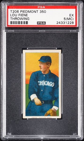 1909-11 T206 Lou Fience Throwing PSA 5 (MC)