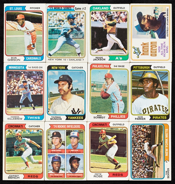 1974 Topps Baseball Near Set With Traded (700)