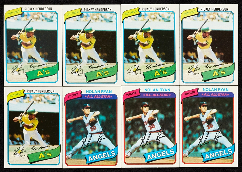 1980 Topps Baseball High-Grade Complete Sets (5)
