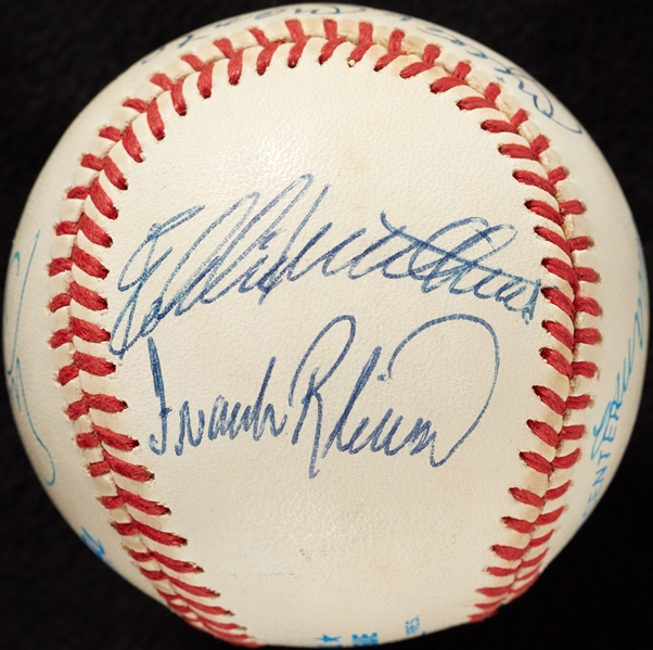 500 Home Run Club Multi-Signed OAL Baseball with Mantle, Williams (BAS)