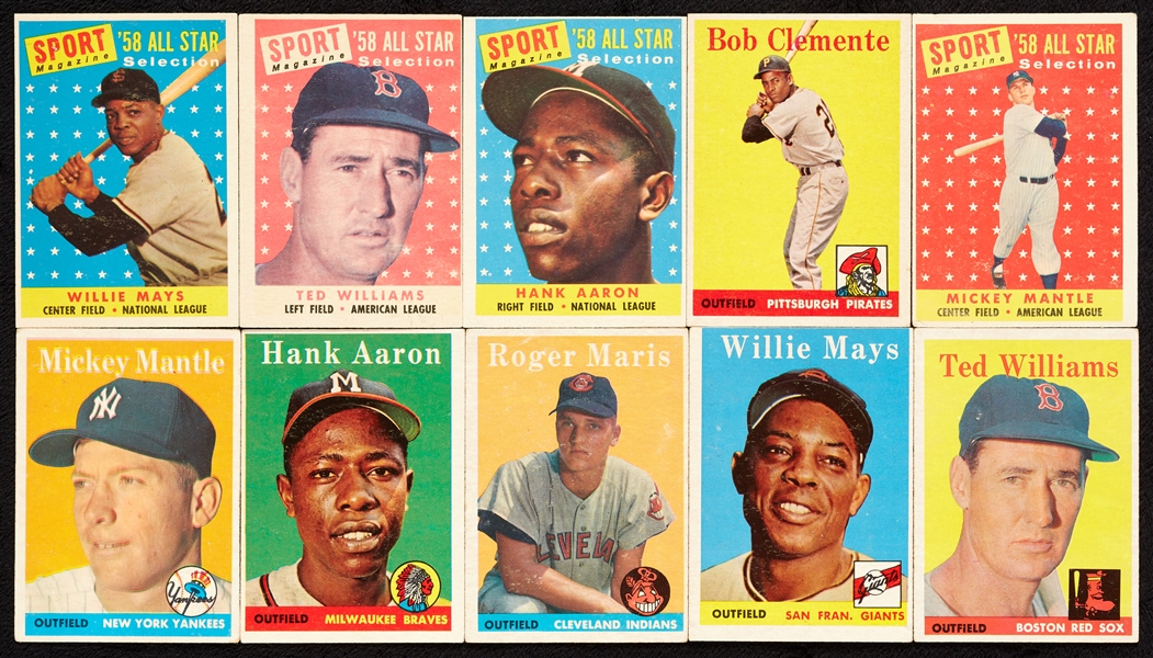 1958 Topps Baseball Complete Set With Extras (519)