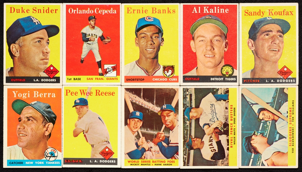 1958 Topps Baseball Complete Set With Extras (519)