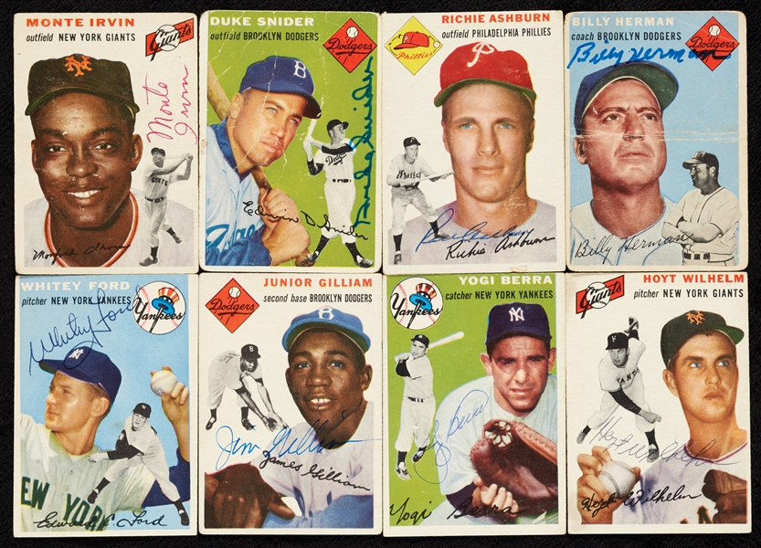 Signed 1954 Topps Baseball Collection (224)