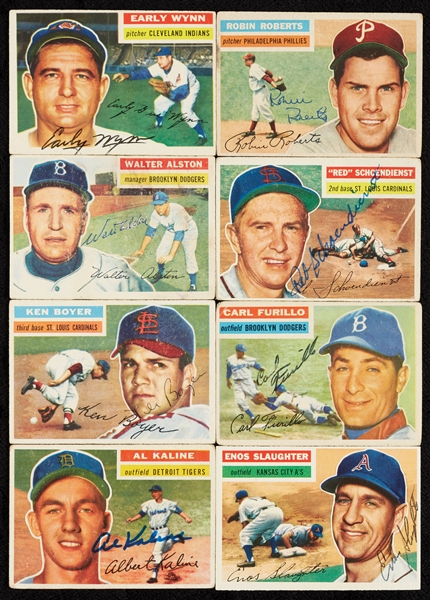 Signed 1956 Topps Baseball Collection (267)