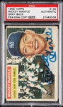 Signed 1956 Topps Mickey Mantle No. 135 (PSA/DNA)
