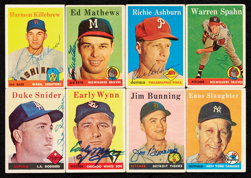 Signed 1958 Topps Baseball Group (138)