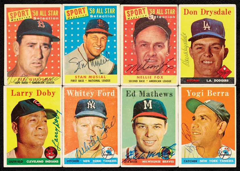 Signed 1958 Topps Baseball Collection (443)