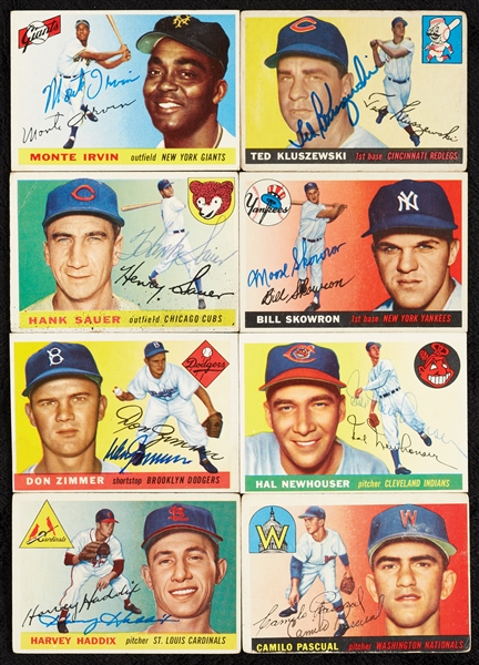 Signed 1955 Topps Baseball Collection (89)