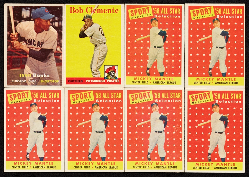 1958 Topps Baseball Partial Set, 40 HOFers, 51 All-Stars (555)