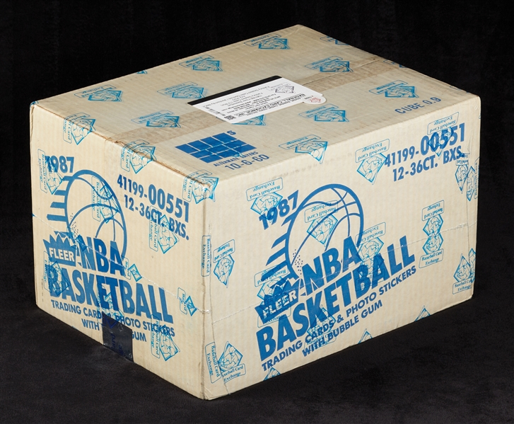 1987-88 Fleer Basketball Wax Box Sealed Case (12/36) (BBCE)