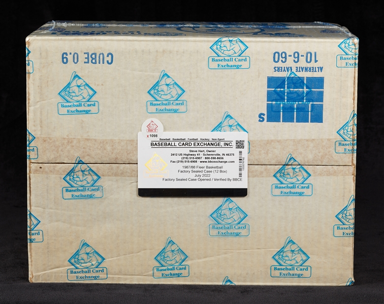 1987-88 Fleer Basketball Wax Box Sealed Case (12/36) (BBCE)