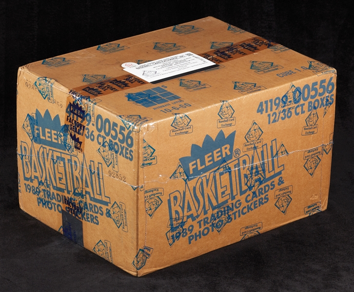 1989-90 Fleer Basketball Wax Box Sealed Case (12/36) (BBCE)