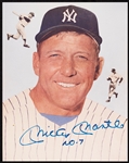 Mickey Mantle Signed 8x10 Photo Inscribed "No. 7" 
